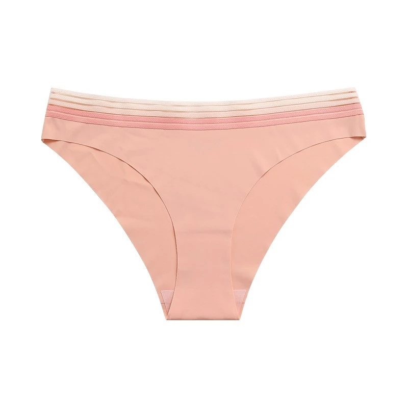 Plus Size Low-Rise Lace Panty Breathable Briefs Seamless Workout Underwear For Yoga & Gym