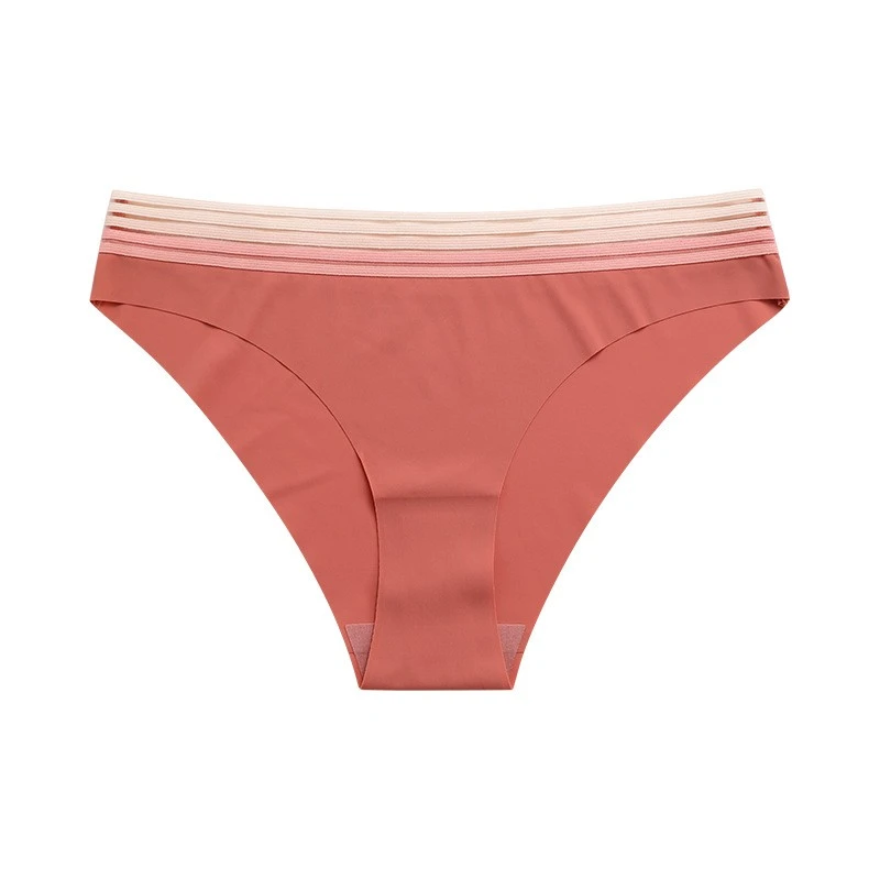 Plus Size Low-Rise Lace Panty Breathable Briefs Seamless Workout Underwear For Yoga & Gym